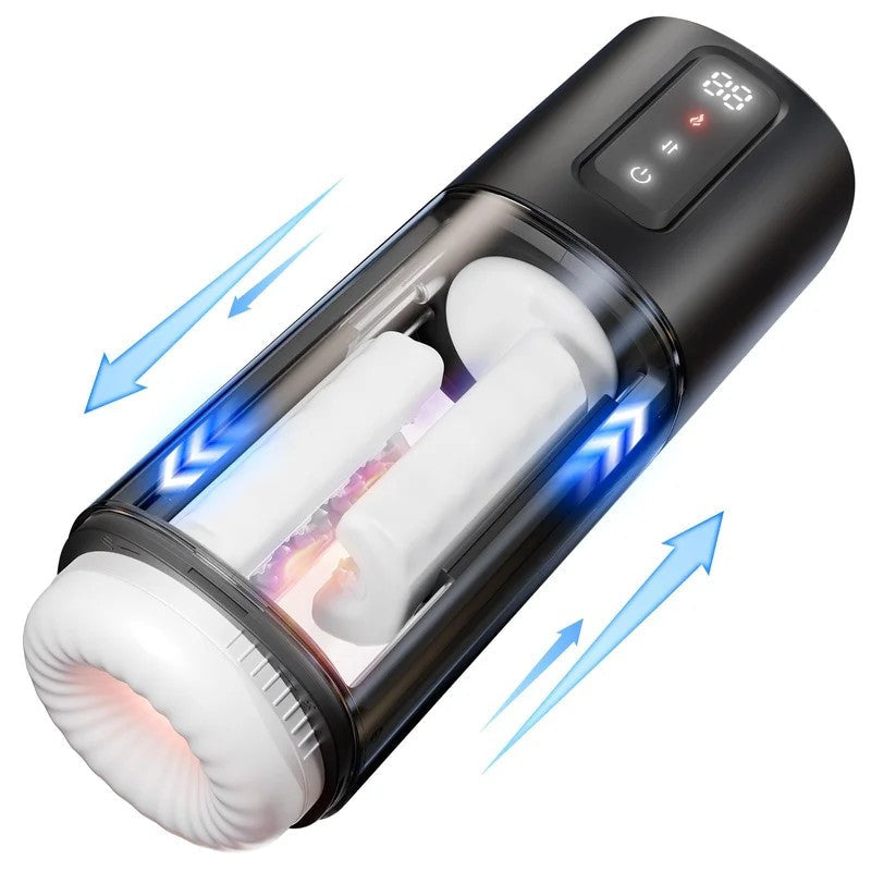 SuperLoveSci-FiRubbing&Heating&VibratingMasturbatorBlack