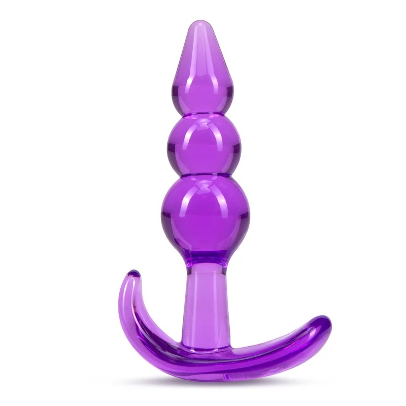 SuperLoveTripleBeadAnalPlugPurple