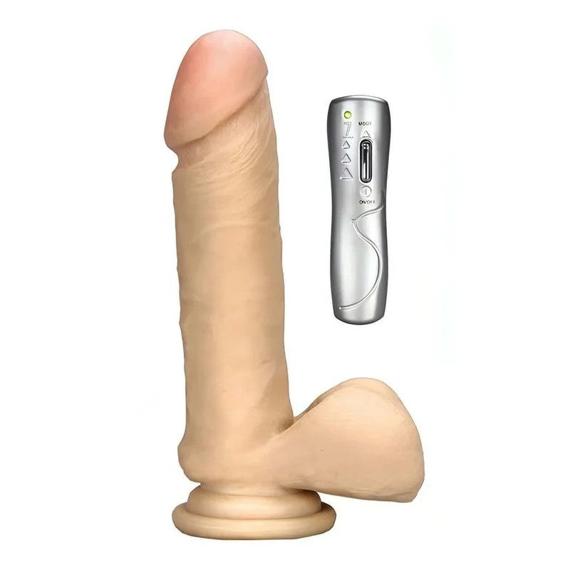 SuperrealistischerVibratormitHodenundSaugnapf–7verschiedeneRotationsmodi