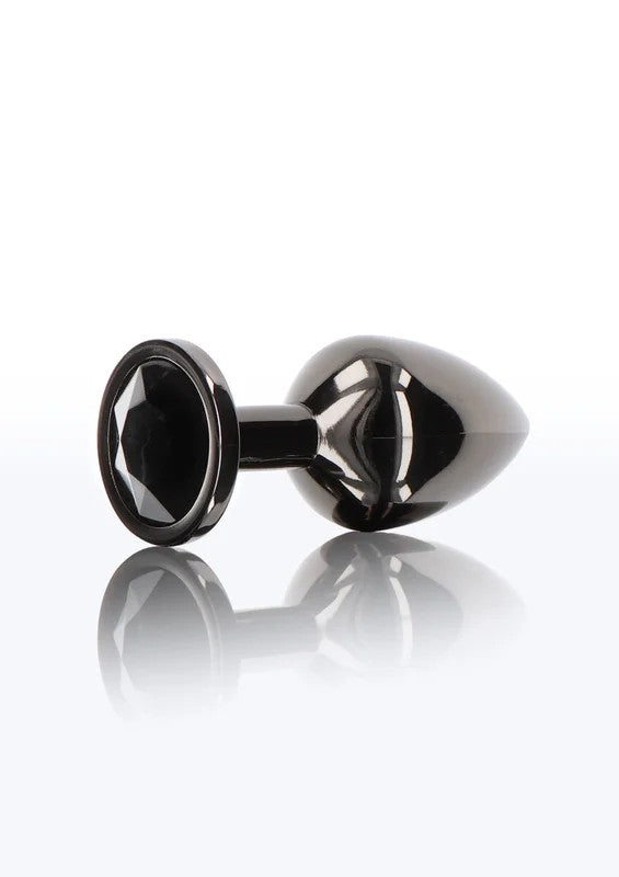 TaboomaluminumanalplugwithrhinestoneLblack4.1cm