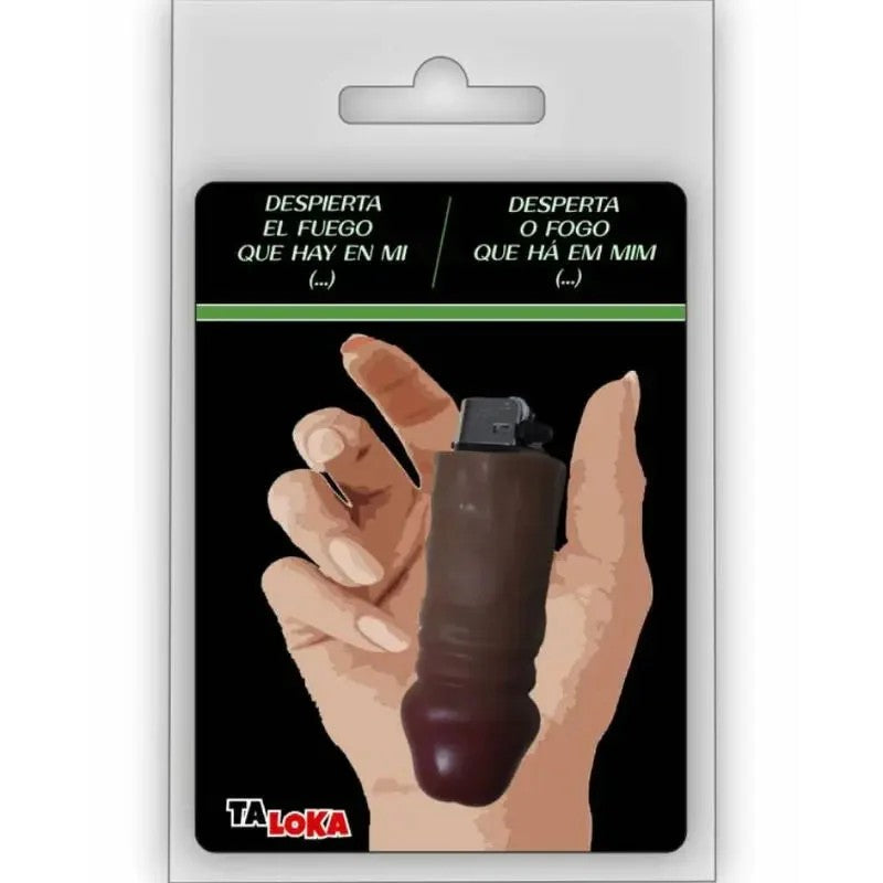 TALOKA–FANTASTISCHESFEUERZEUGINFORMEINESPENISDERFARBEMULATTO,100%WIEDERAUFLADBAR