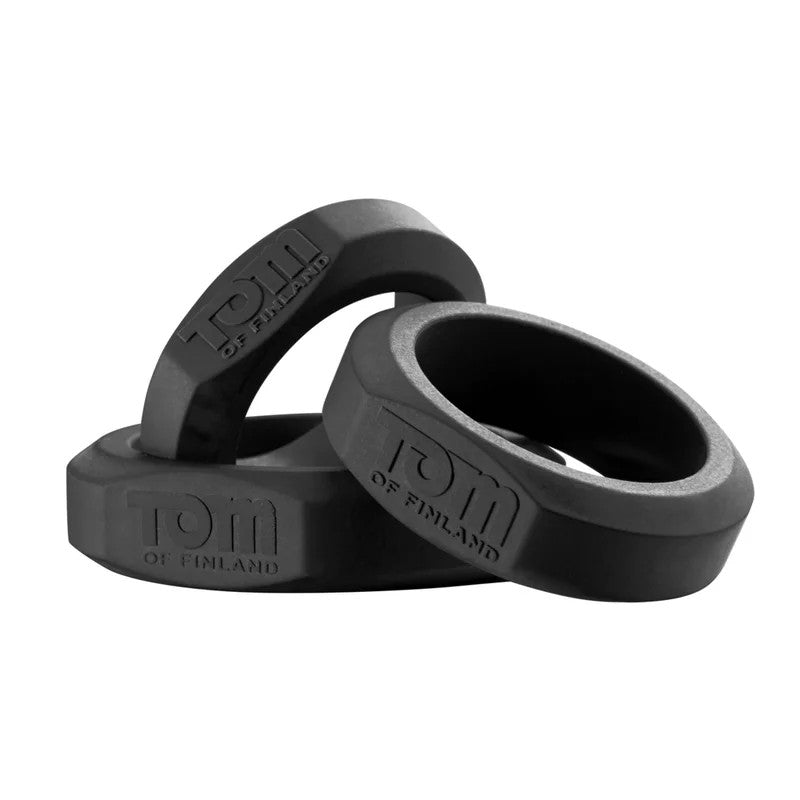 TomofFinland–Penisring-Set(3Stück)–schwarz