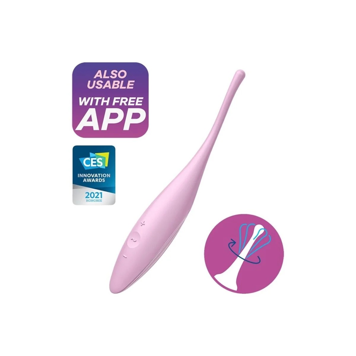 TWIRLINGJOYCLITTIPVIBRATORROSAVONSATISFYERCONNECT