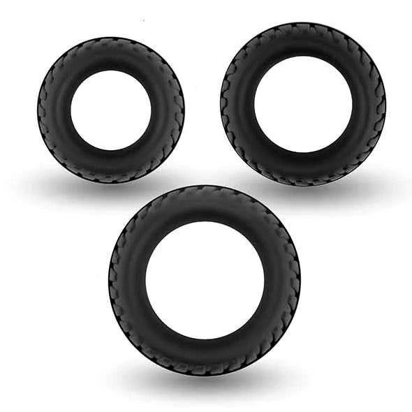 Velv’OrRoosterFlokiPackSetofSturdyLookingCockRings
