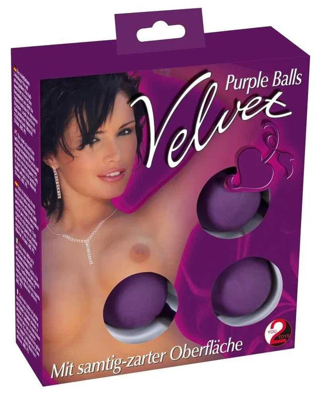 VelvetPurpleBalls3erKugeln