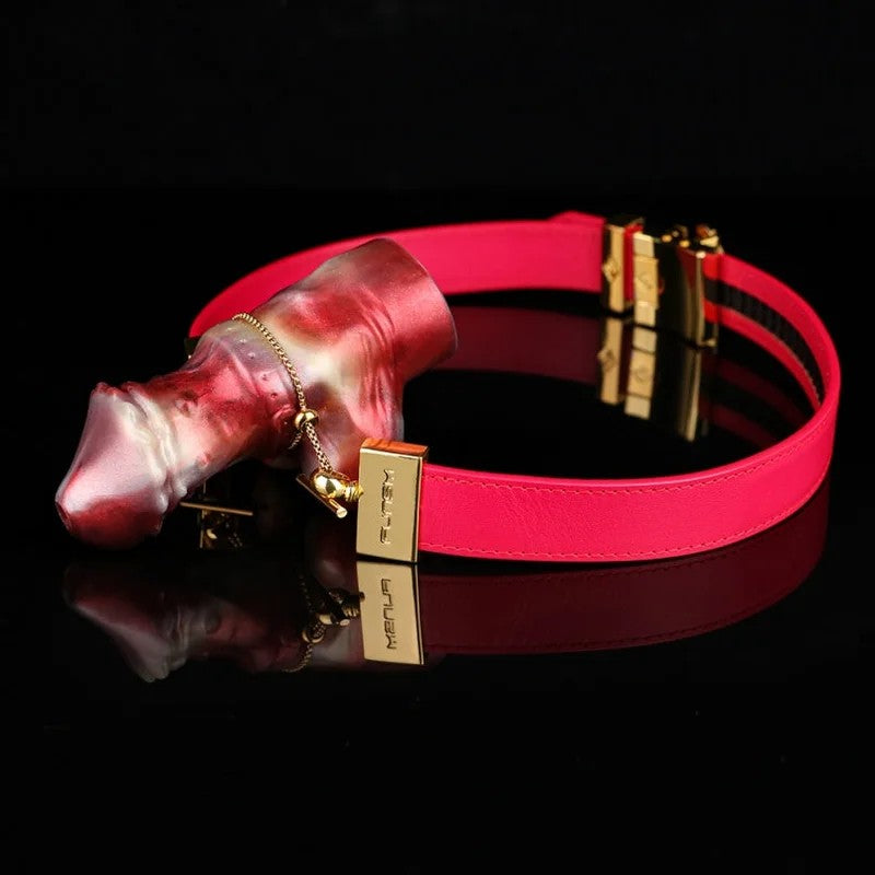 VertikalesDildo-Knebel-Bondage-Set–tragbarerBallknebel,glänzendesoralesFessel-Sexspiel