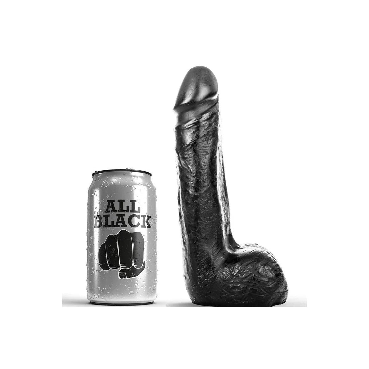 WEICHERSCHWARZERREALISTISCHERDILDO20CMVONALLBLACK