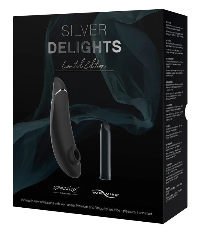 WomanizerSilverDelightsCollectionClitoralPressureWaveStimulator&Vibrator