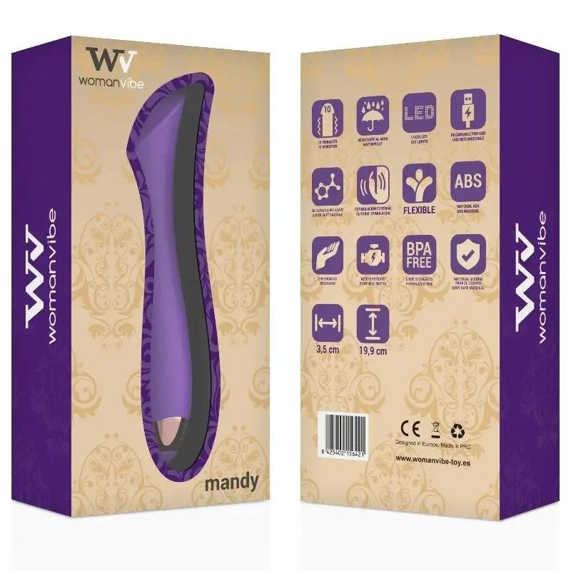 WOMANVIBE–MANDY„K“PUNKTSILIKONAUFLADBARERVIBRATOR