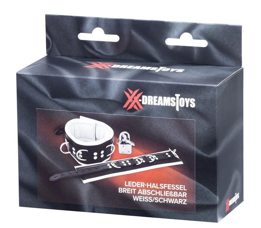 XXdreamSToysLeder-Halsfesselbreit+Schloss