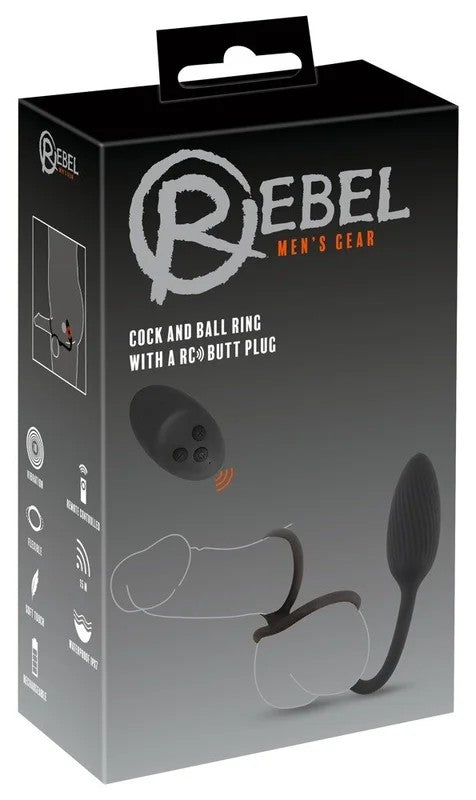 You2ToysRebelCock&ballringwithaRCButtPlug