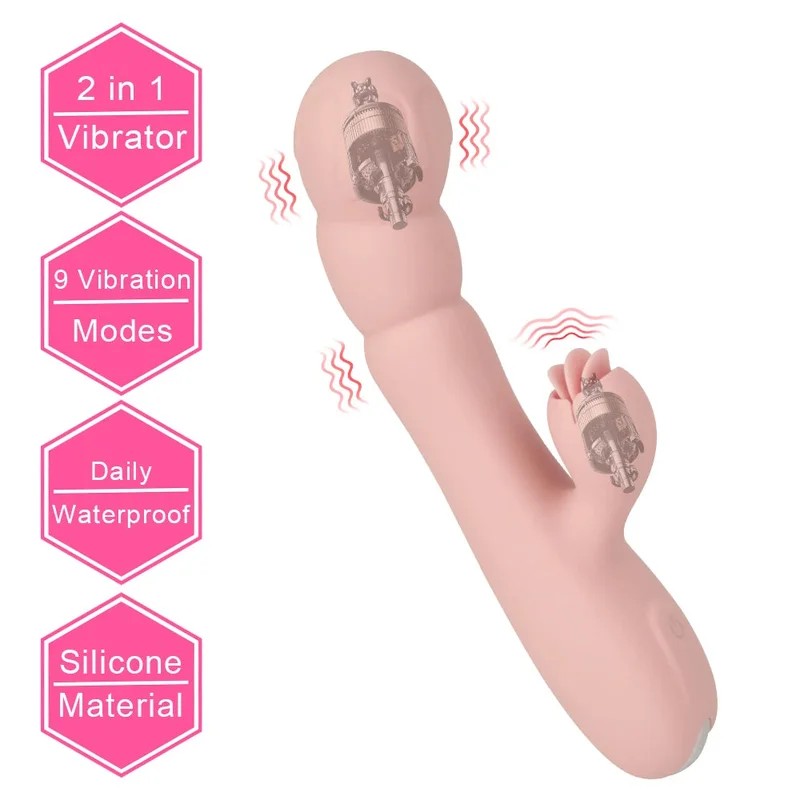 Zungen-Klitorisklemme,vibrierenderDildo–G-Punkt-Klitorisstimulation,SexspielzeugfürFrauen