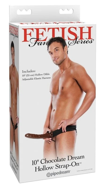 10“ChocolateDreamHollowStrap-on