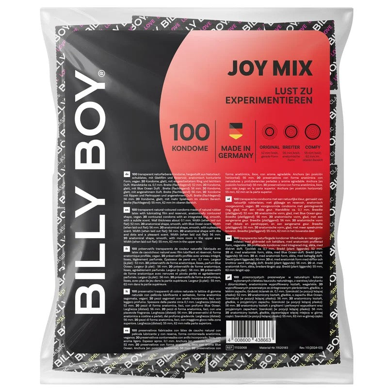 100erBillyBoyKondomeJoyMix–KondommixzumExperimentieren–MadeinGermany