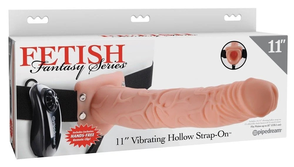 11ZollVibratingHollowStrap-On