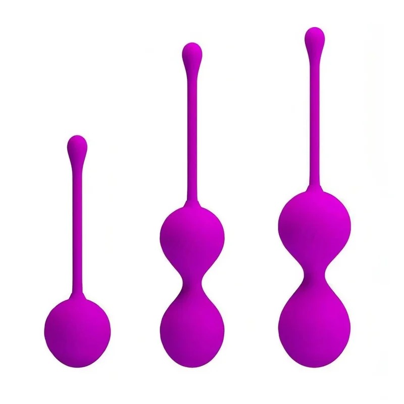 3-in-1-Kegelball–Setmit3Silikon-Vaginalkugeln