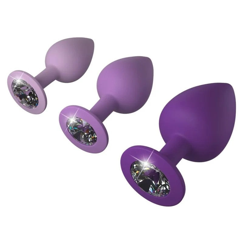 3-teiligesAnalplug-Set„herlittlegemstrainerset“,inverschiedenenGrößen