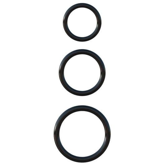 3-teiligesPenisring-Set„Silicone3-RingStaminaSet“,ausSilikon