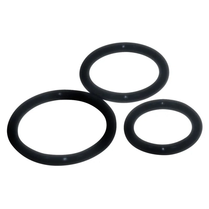 3-teiligesPenisringset»SexyCircles«,schwarz