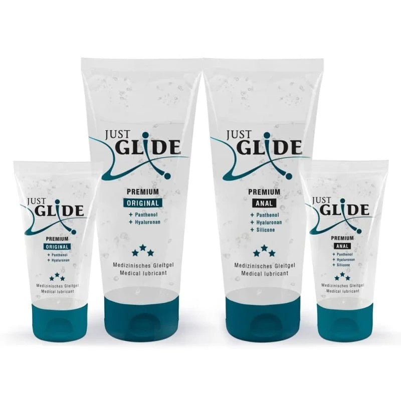 4Premium-Gleitgele„JustGlide“imSet