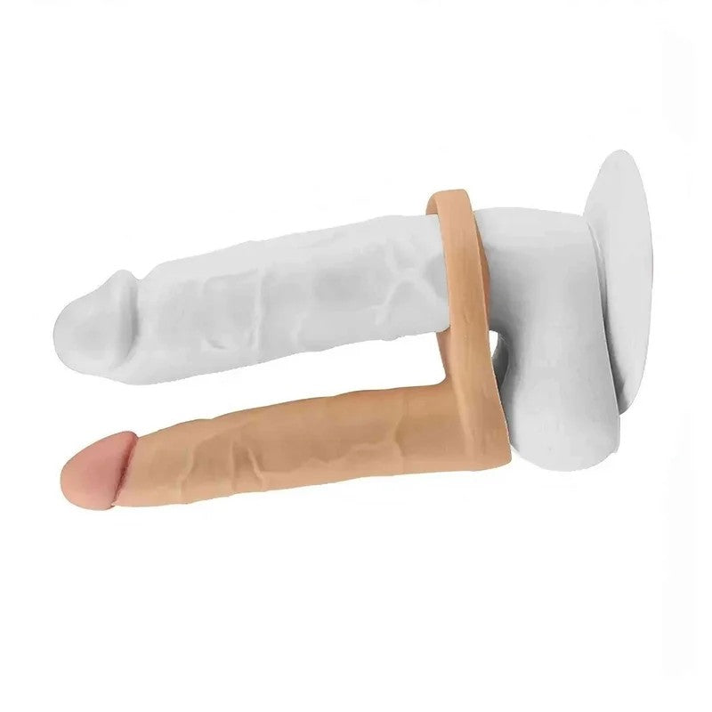6,25ZollDoppelpenetrations-Dildo–realistischundweich