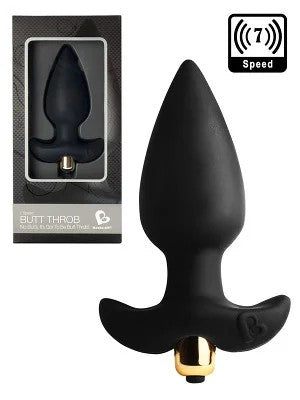 7SpeedButtThrobVibratingButtPlug