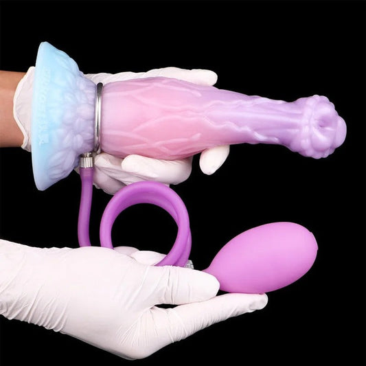 8,3ZollFantasyAufblasbarerDildo–RosaSilikonVaginalesMasturbationsspielzeugfürFrauen