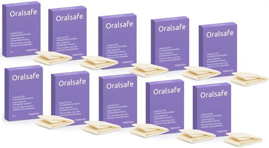 80er(10x8)MEDintimOralsafeLecktücherausLatexmitErdbeerAroma