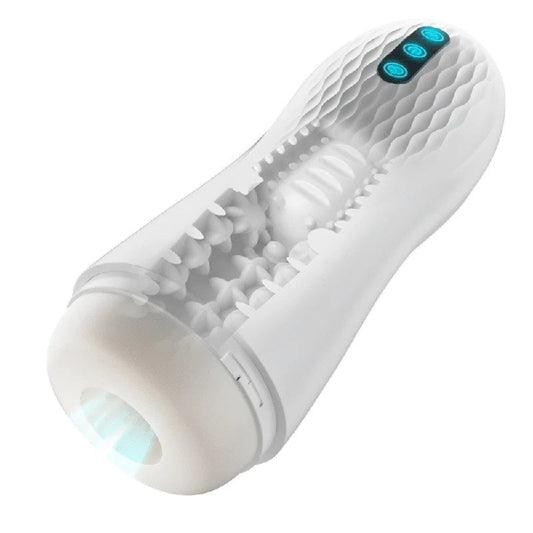 Acmejoy–LanguageVoiceMaleStrokerMasturbatorWithHeatedBase,5Suction10Vibration