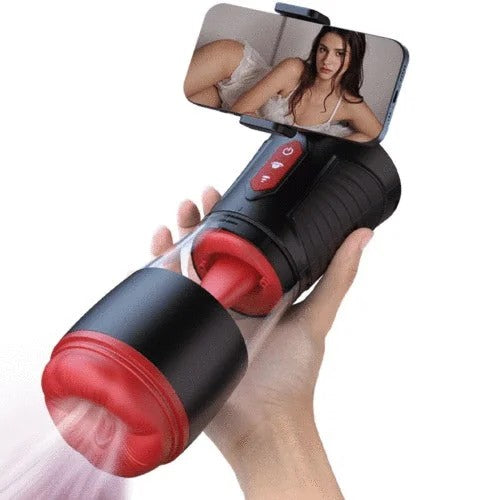 Acmejoy–【PartnerPlay】LickMePhoneHolder4Suction7Tongue-LickingVoiceFunctionMaleStrokerMasturbator