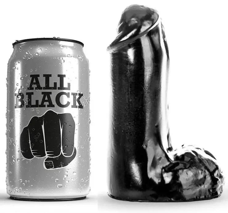 ALLBLACK–REALISTISCHERDILDO13CM