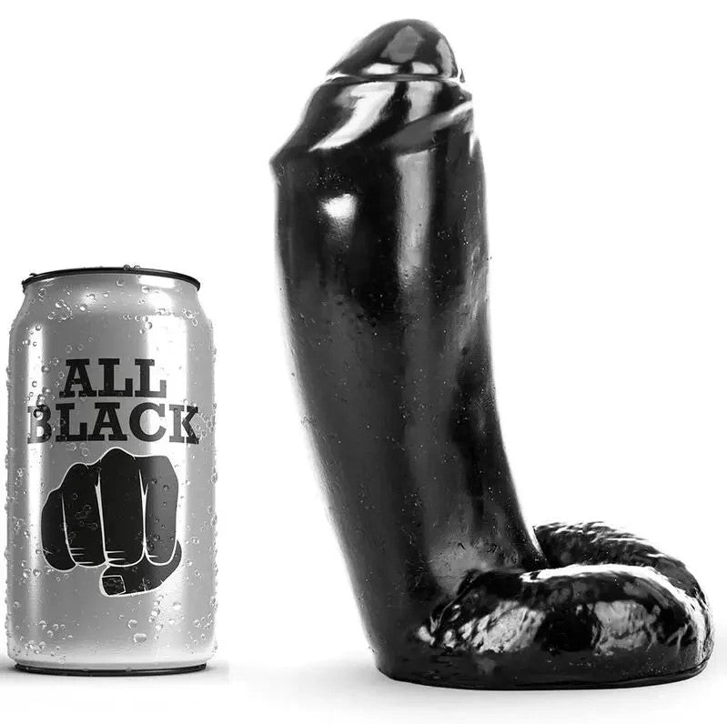 ALLBLACK–REALISTISCHERDILDO18CM