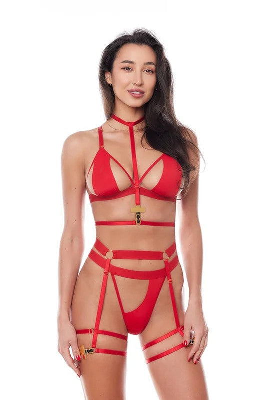 AnaisZoeyHarnessRed