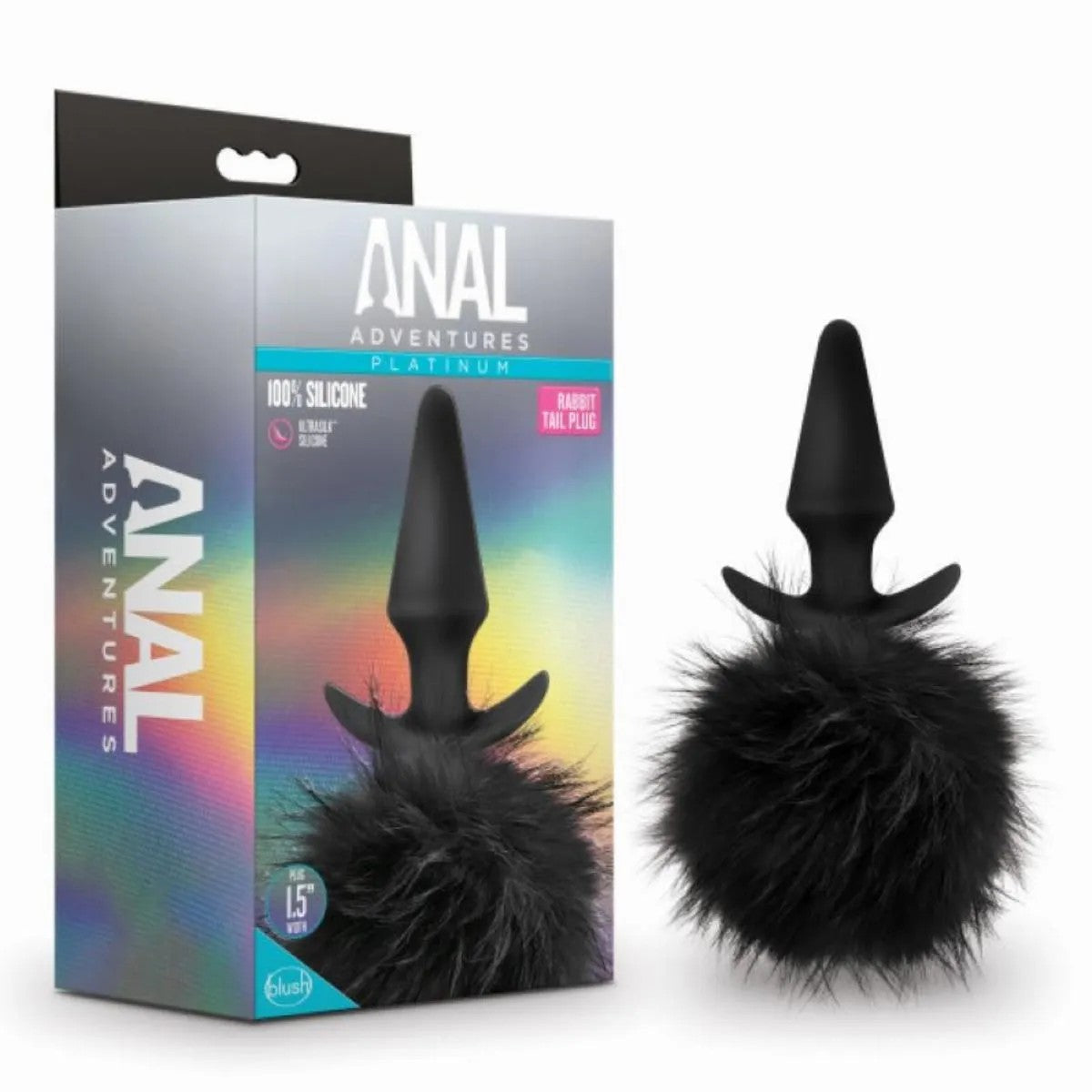 AnalAdventuresPlatinumRabbitTailPlug