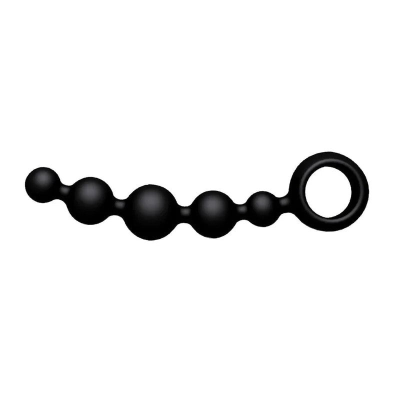 Analkugeln„JOYballsanalWave“ausSilikon–flexibel&biegsam17.5cm(schwarz)
