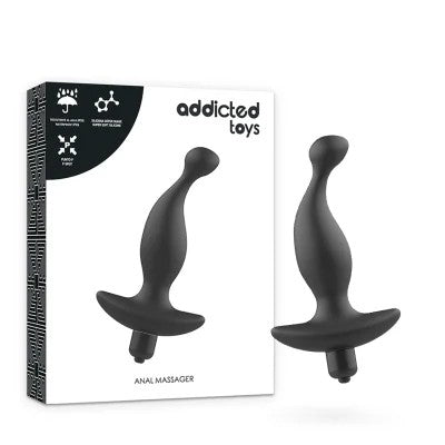 AnalMassagerMitVibrationSchwarz|AddictedToys