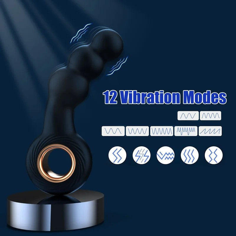 Analperlen-Prostata-Massagegerät–handgehaltenervibrierenderDildo,G-Punkt-Analvibrator