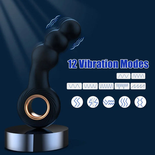 Analperlen-Prostata-Massagegerät–handgehaltenervibrierenderDildo,G-Punkt-Analvibrator