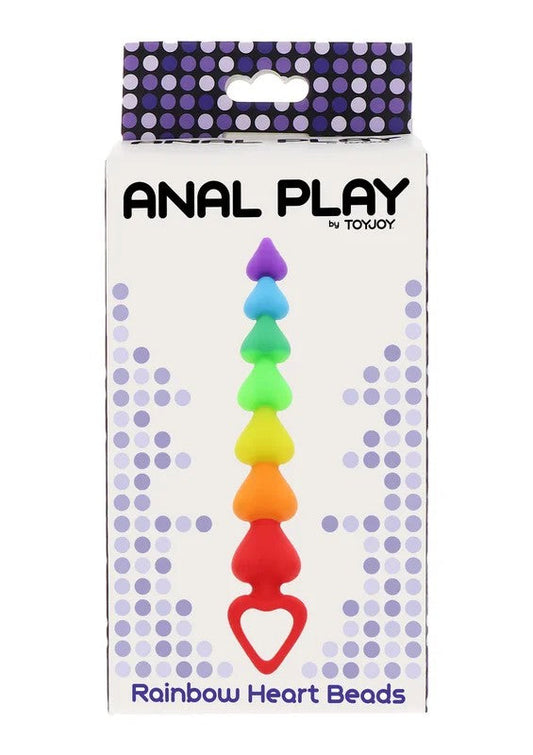 AnalPlaybyTOYJOYRainbowHeartBeads