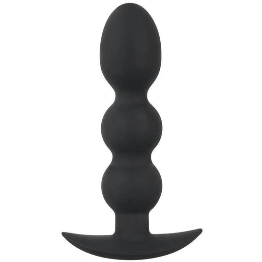 Analplug„HeavyBeads“ausSilikon–Ø3.2cm(schwarz)