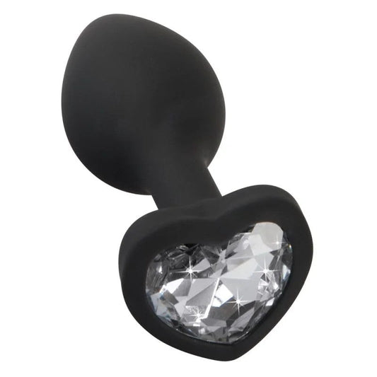 Analplug„SiliconeButtPlug“,mitSchmuckstein