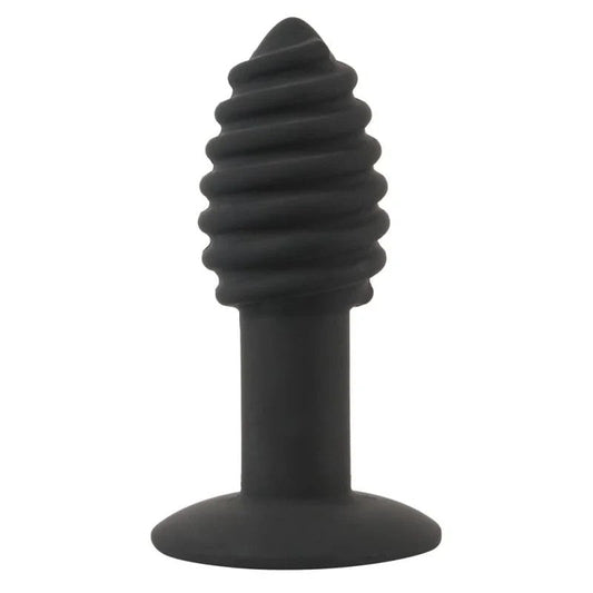 Analplug„Twistbuttplug“,mitausgeprägterRillenstruktur,7Vibrationsmodi