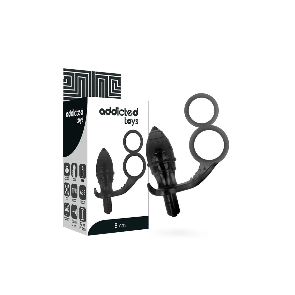 ANALPLUGMITDOPPELTEMSCHWARZENRINGVONADDICTEDTOYS