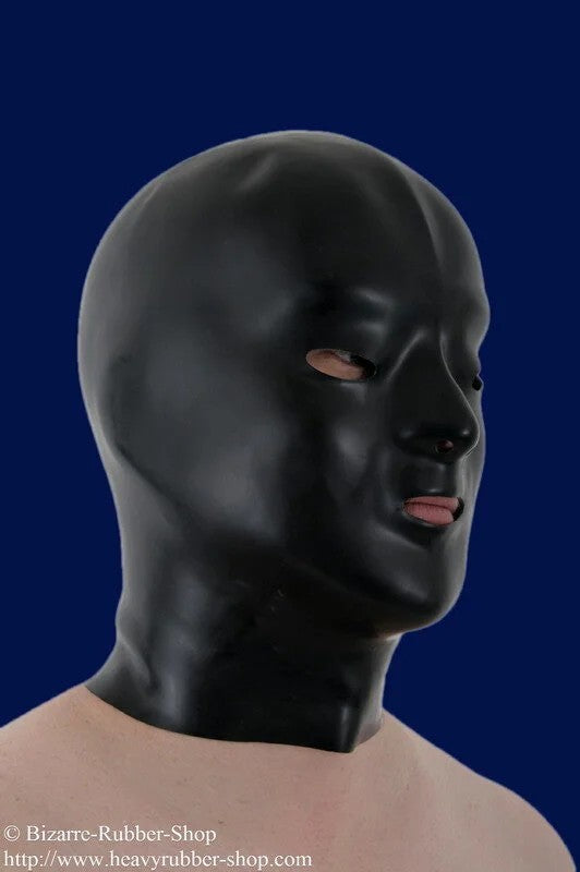 Anatomicalmask0,9mmuniblackRubber0,90mmwithoutoptioneyes/mouth/nose