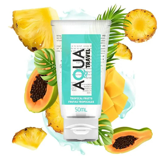 AQUATRAVEL–FLAVOURSCHMIERMITTELAUFWASSERBASISTROPISCHEFRÜCHTE–50ML
