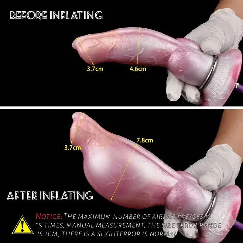 AufblasbarerHundedildo-Buttplug–ExotischerAnalexpanderfürHundeausSilikon,Vaginalmasturbator