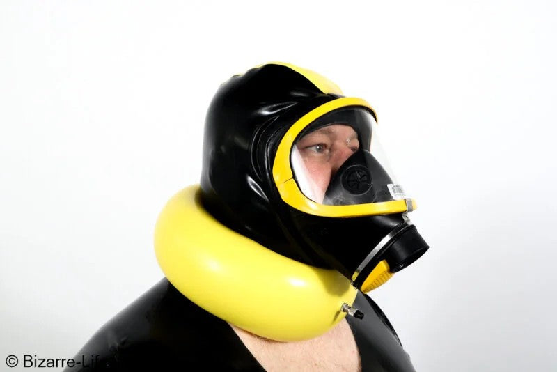 AufblasbarerLatexhalsring11,5cmbreitverschiedeneFarbenunigelb