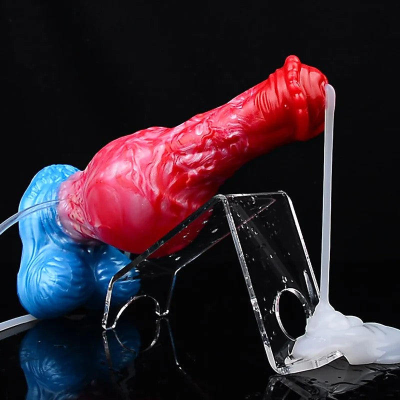 AufblasbarerMonsterdildoEjakulierenderDildoButtPlug–SilikonPferdeschwanzVaginalMasturbator