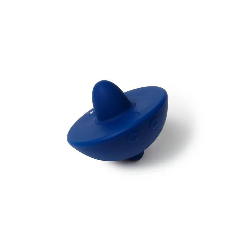 Auflegevibrator„ToupiePuissante“ausmedizinischemSilikon–imSpinner-Design(blau)