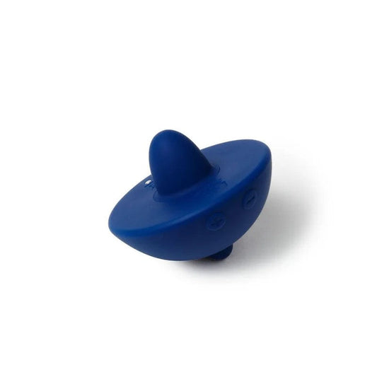 Auflegevibrator„ToupiePuissante“ausmedizinischemSilikon–imSpinner-Design(blau)